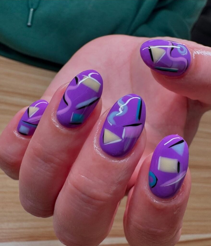 Vibrant Purple Geometry