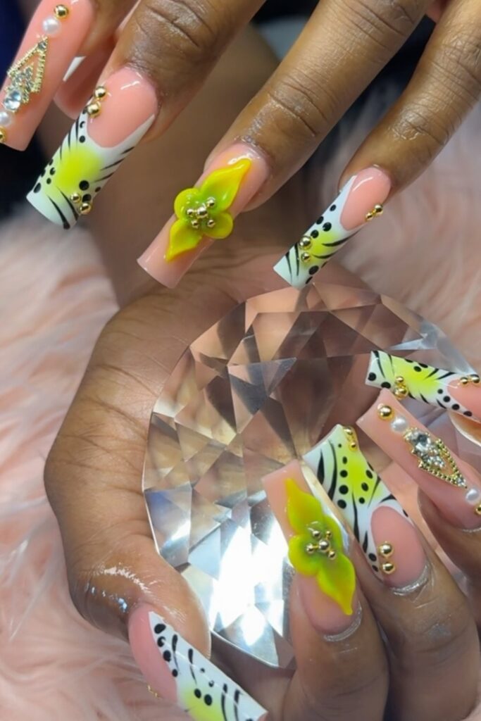 Peach Zebra Glam