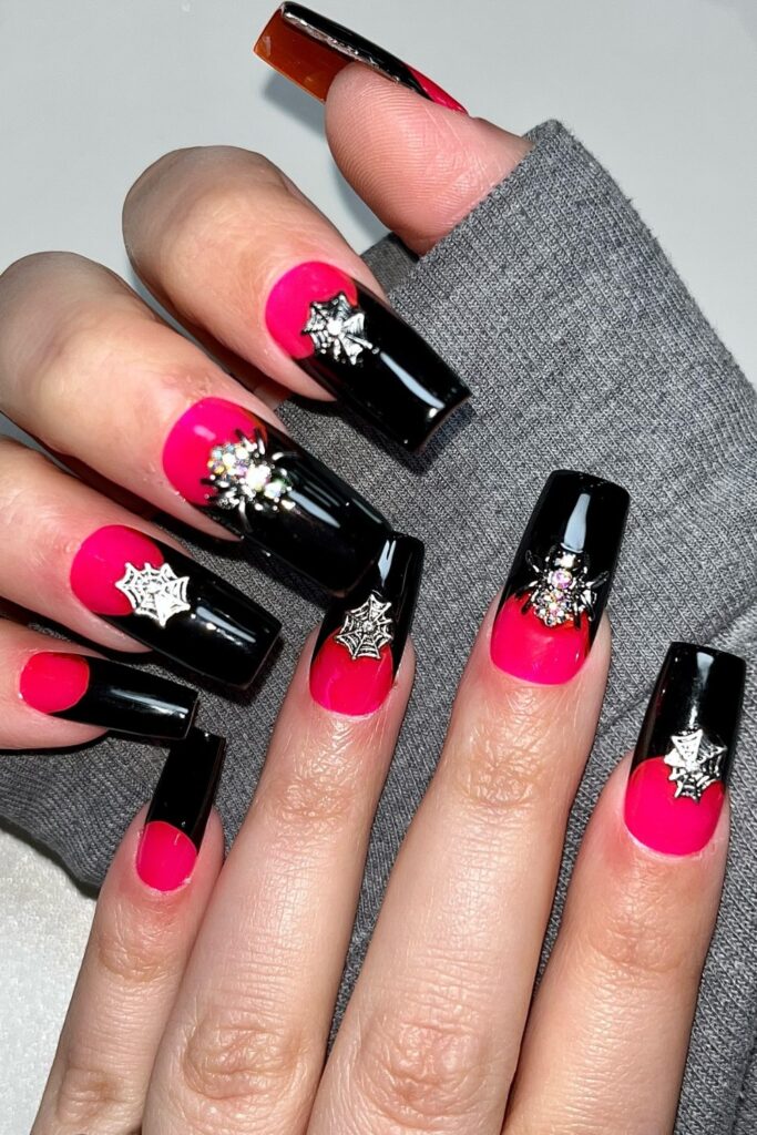 Hot Pink Spider Glam