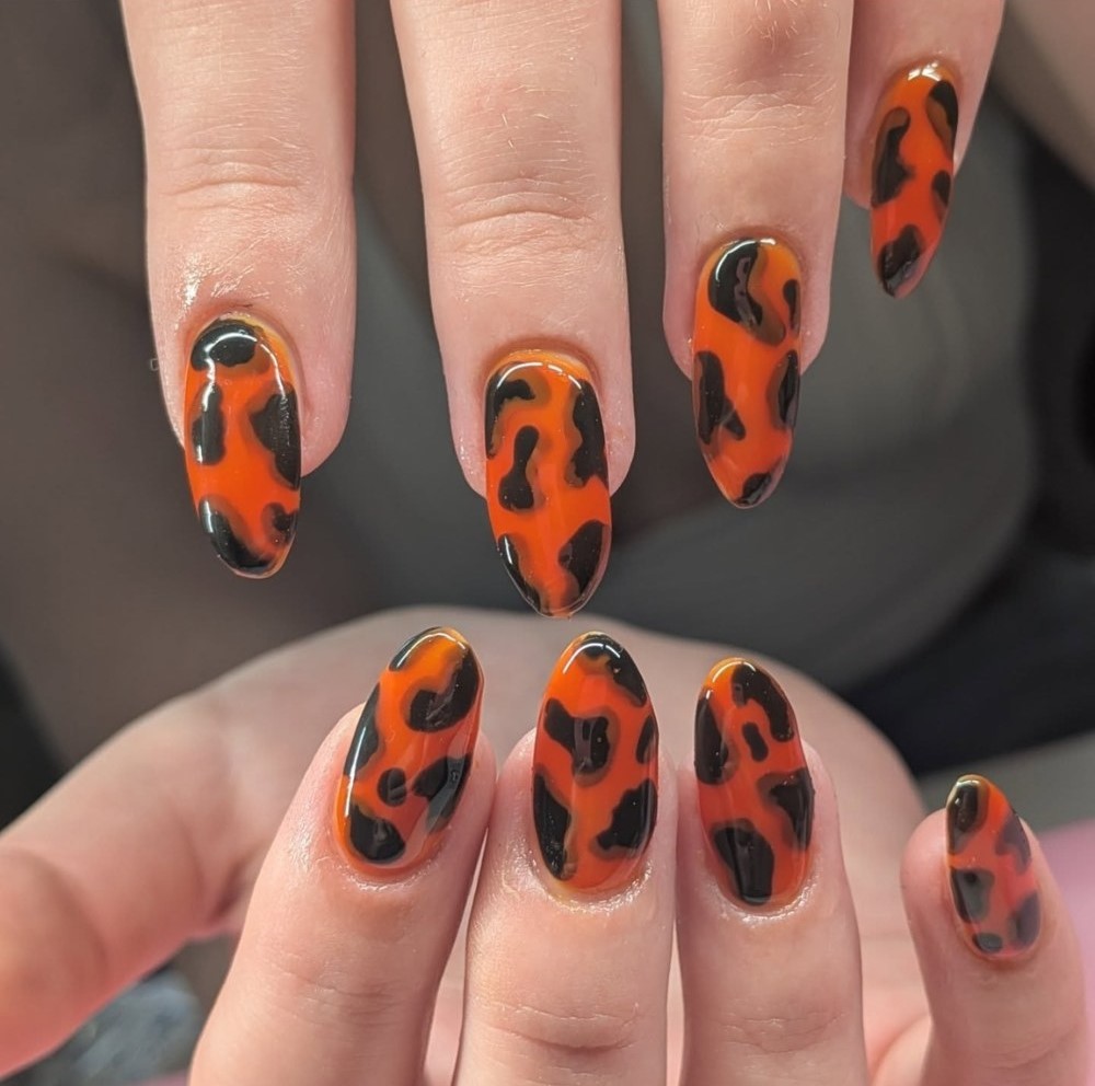 Bright Orange Leopard