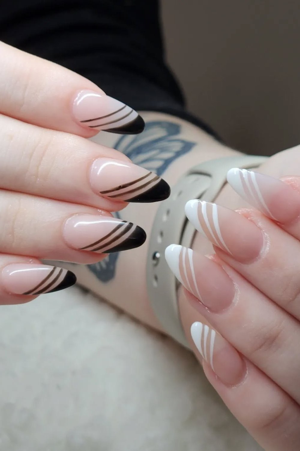 Reverse French Contrast