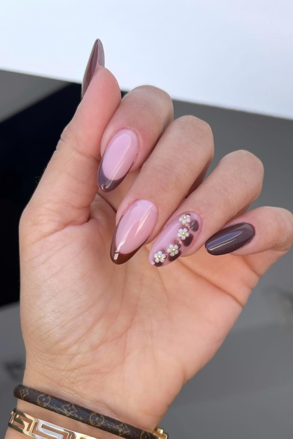 Mixed Brown and Pink with Florals