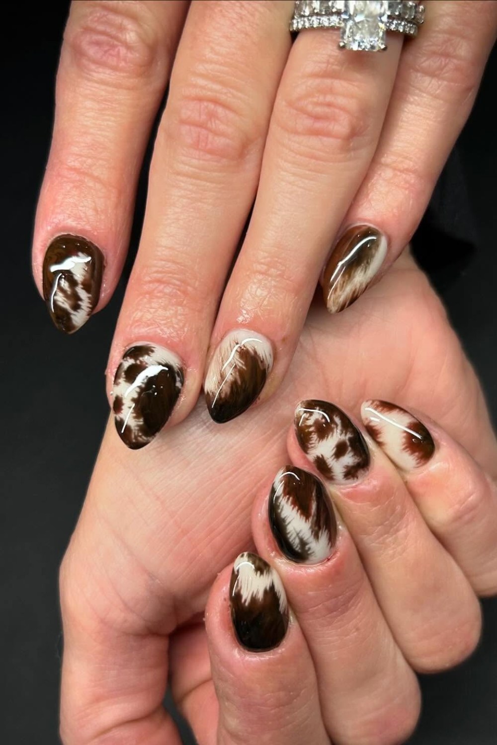 Feathered Cow Print