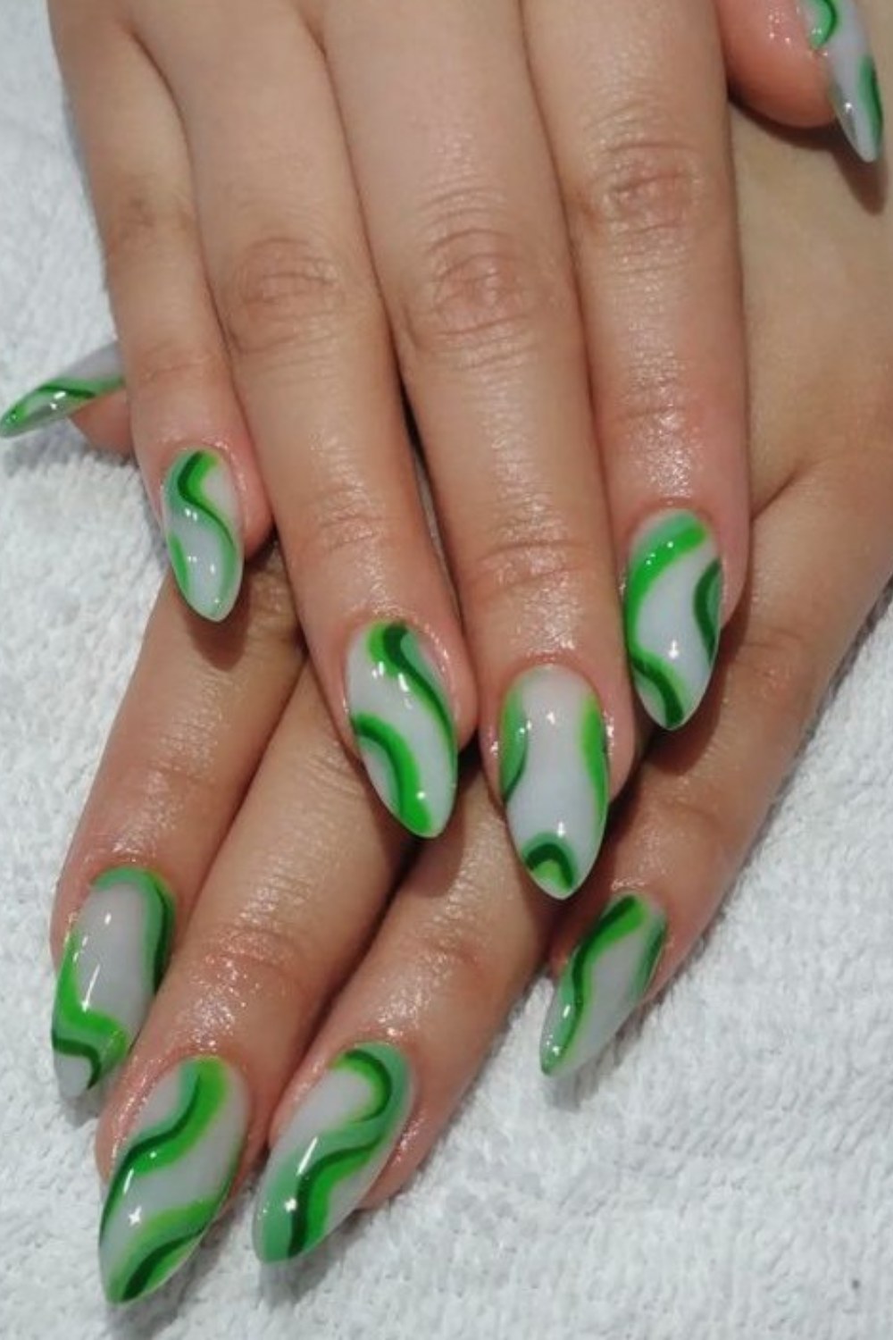 Abstract Green Waves