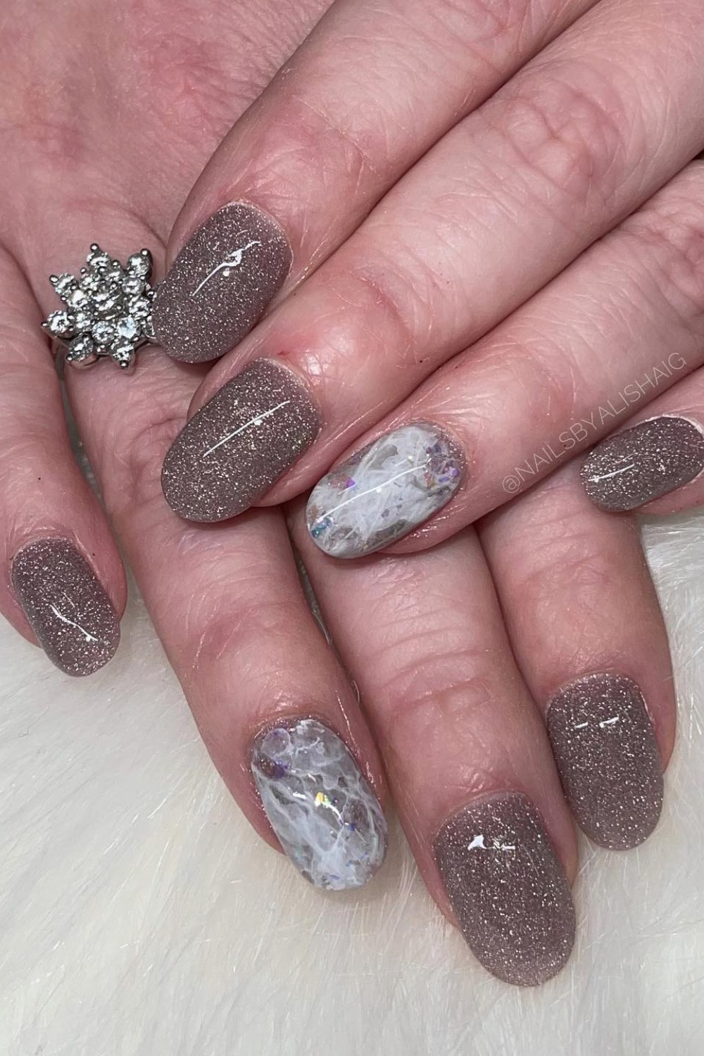 Sparkling Brown Marble