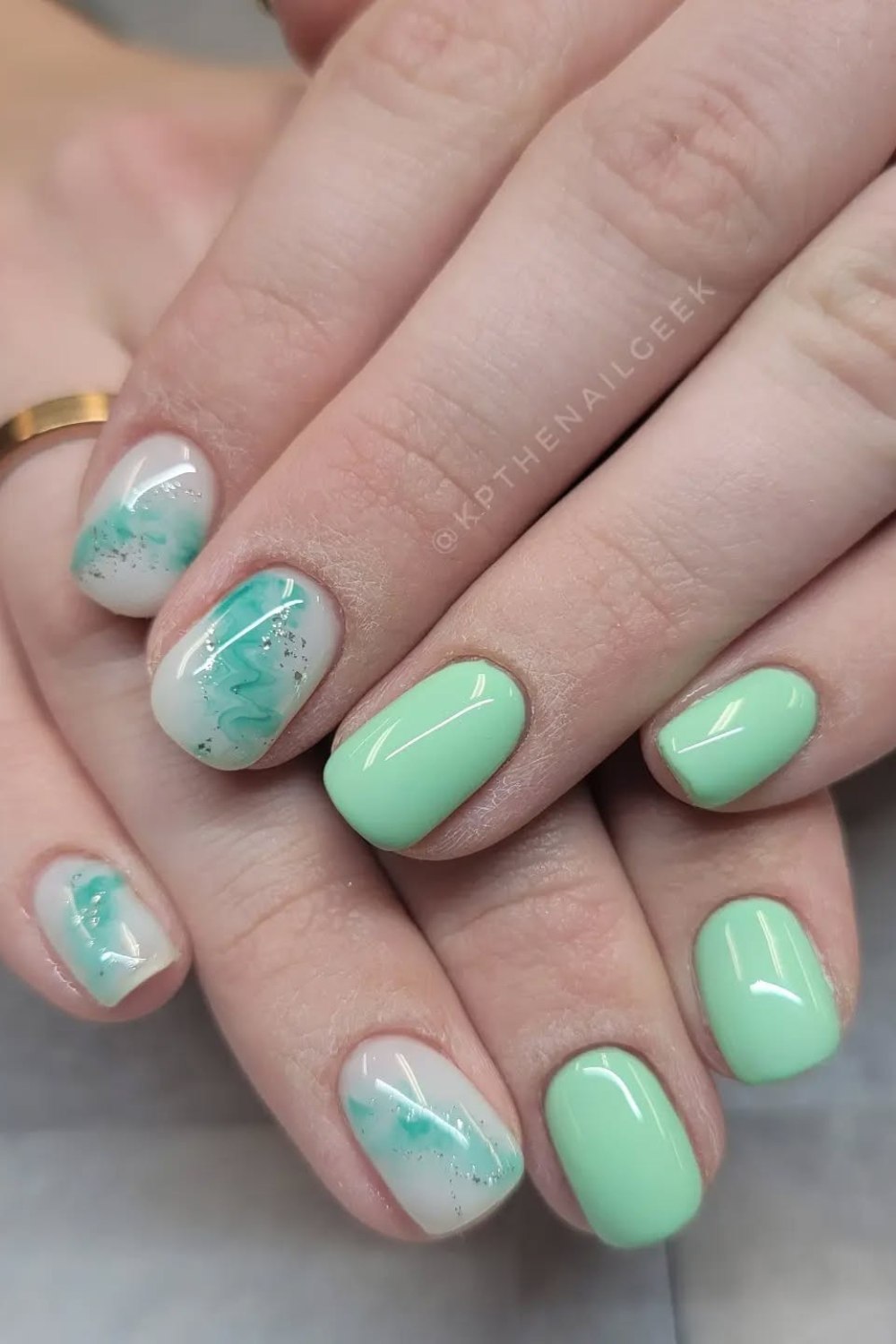 Turquoise Swirl Fantasy