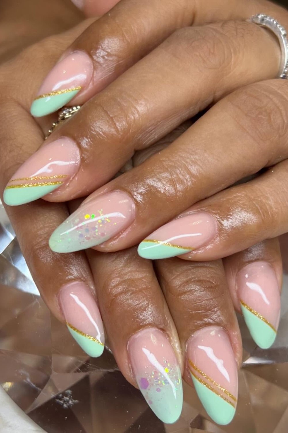 Pink Base Mint Tips