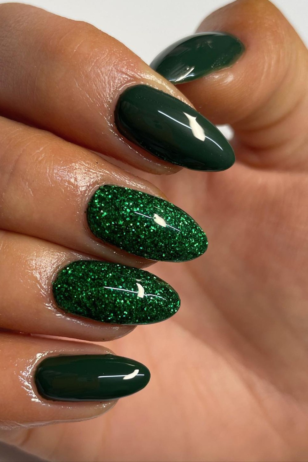 All-Over Forest Green Glitter