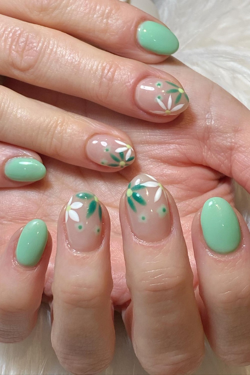 Nude & Mint Florals