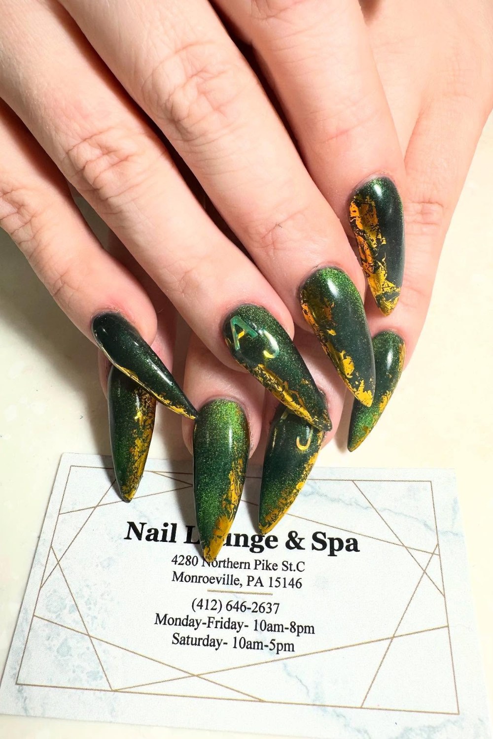 Forest Green with Gold Foil