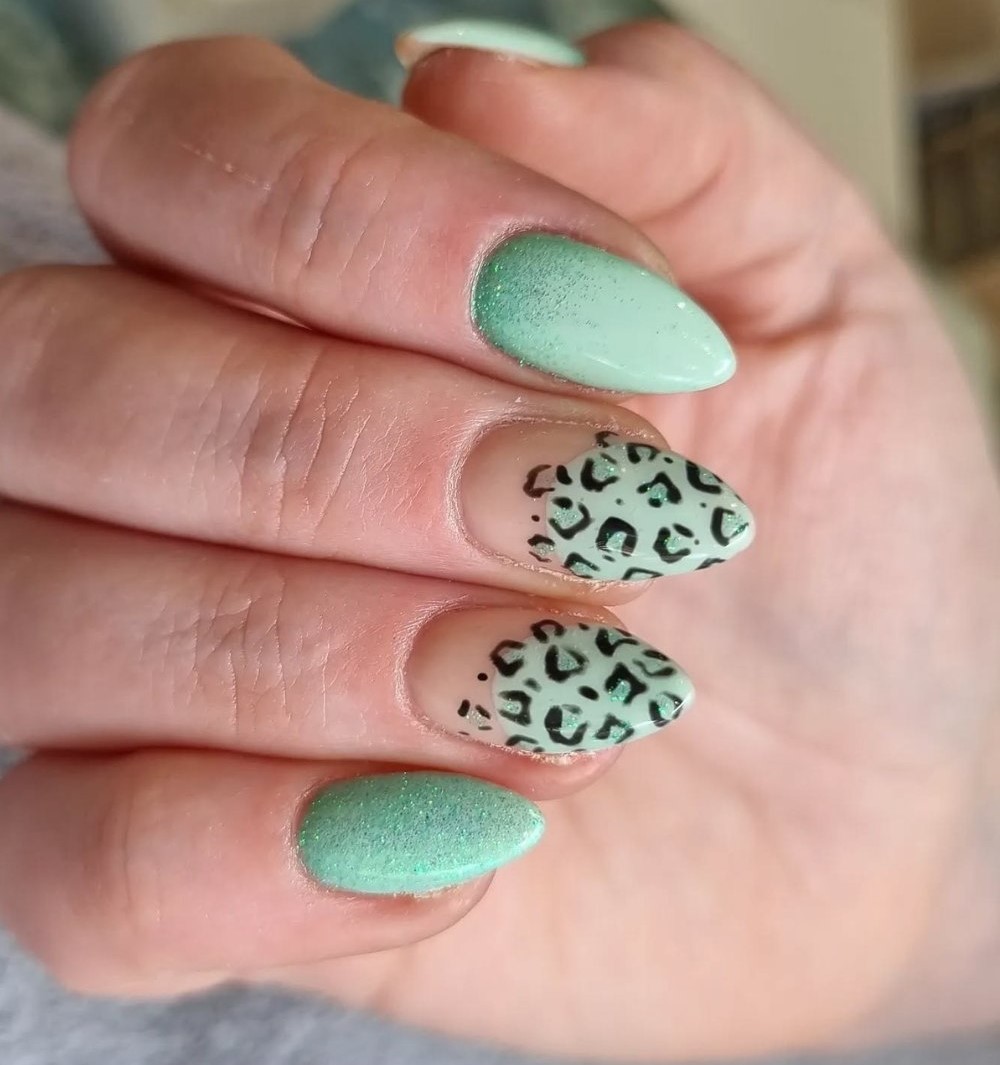 Leopard Print Meets Mint