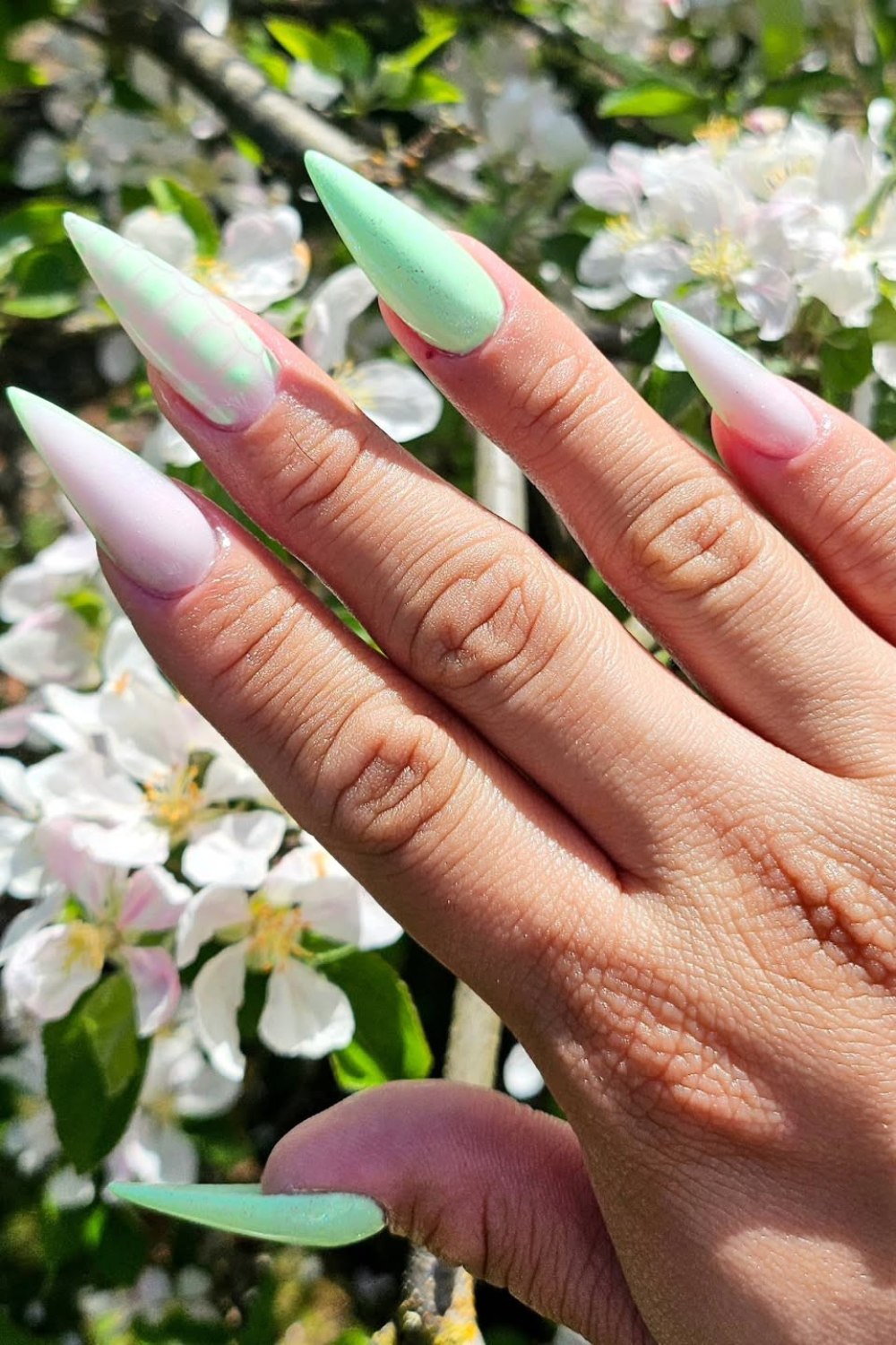 Stiletto Mint Ombre