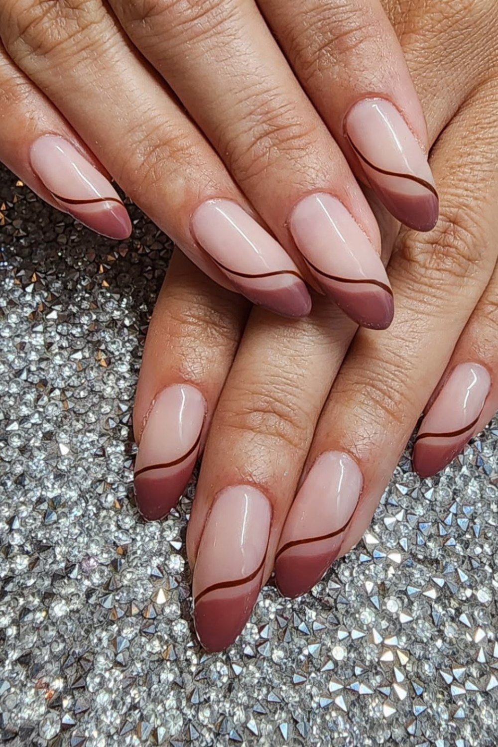 Nude Pink with Mauve French Tips