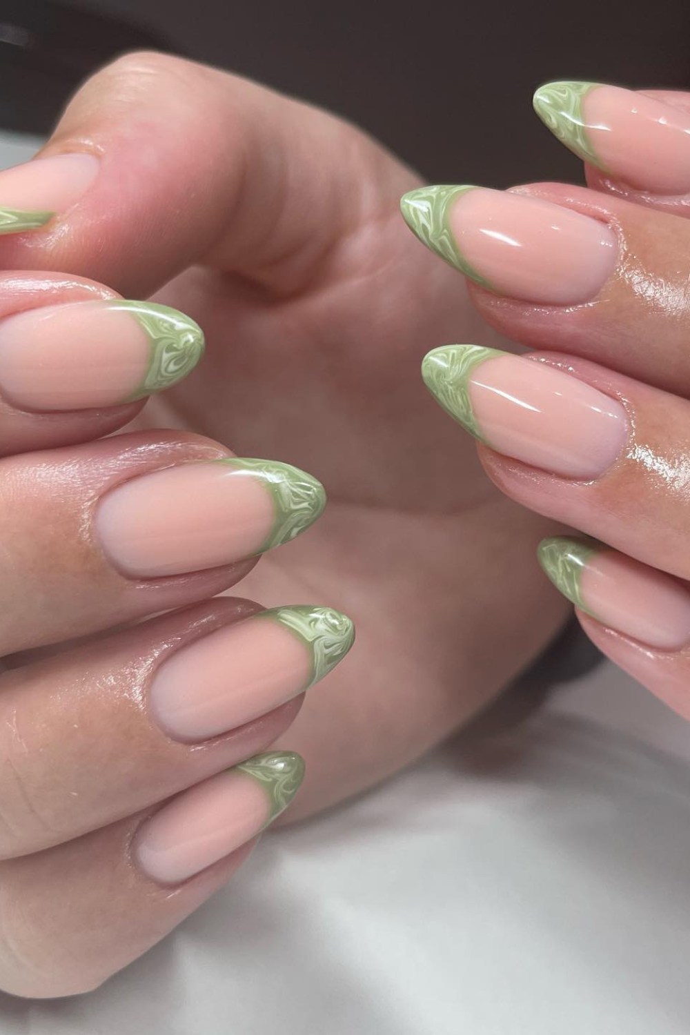 Marbled French Tips