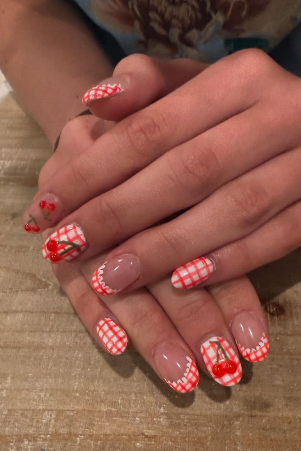 Gingham Cherries