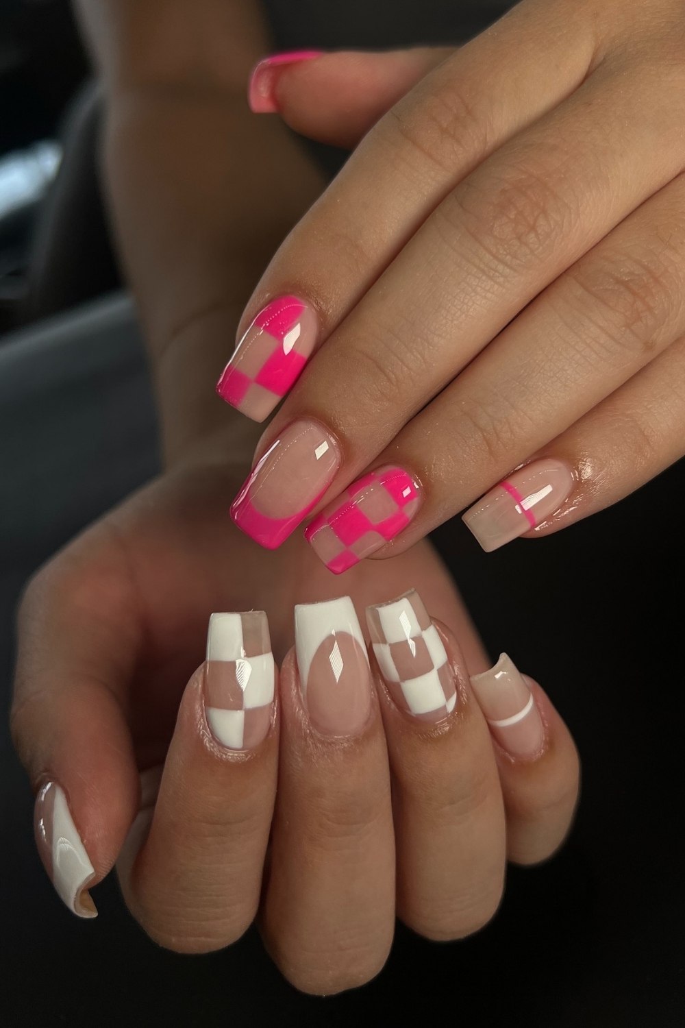 Checkered Pink