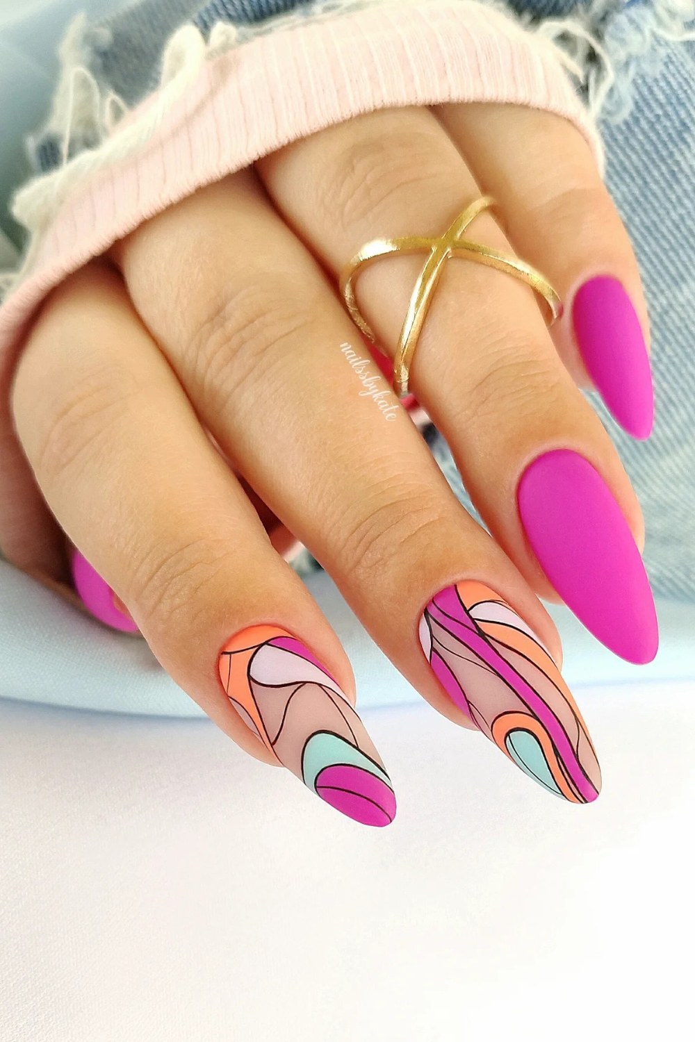 Hot Pink Abstract