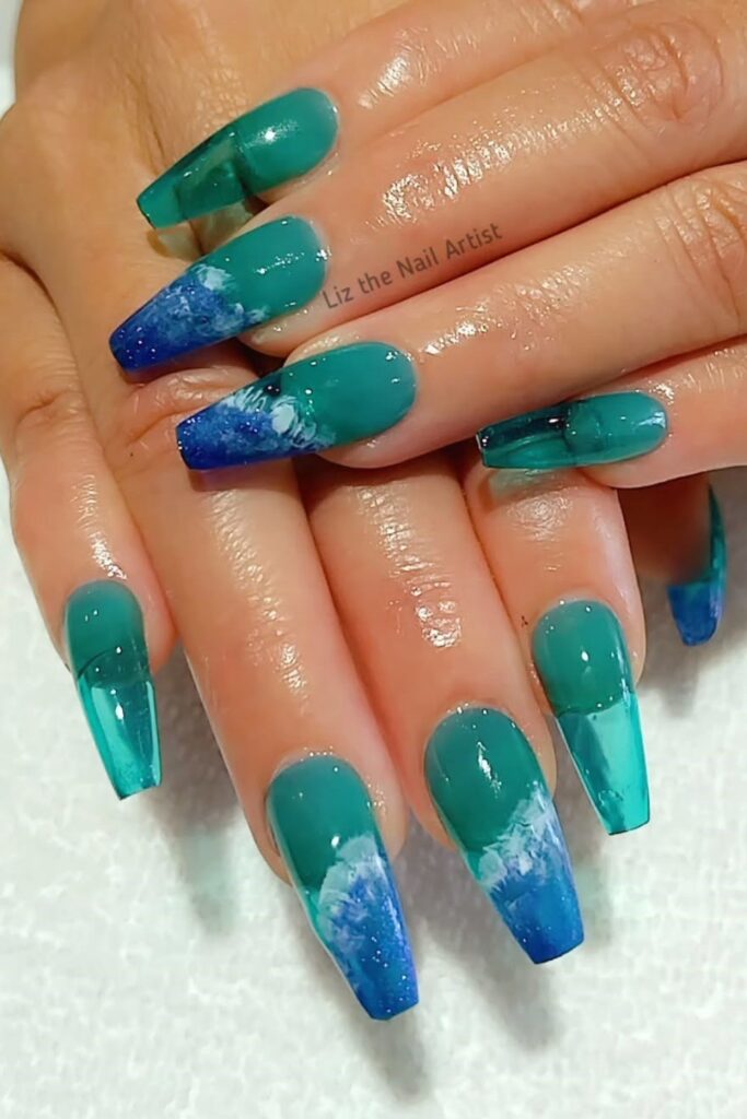 Ocean Ombre Glitter