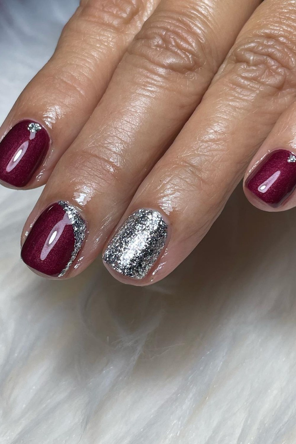 Silver Meets Burgundy