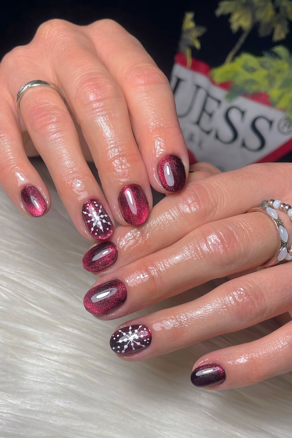 Burgundy Ombre Winter Wonder