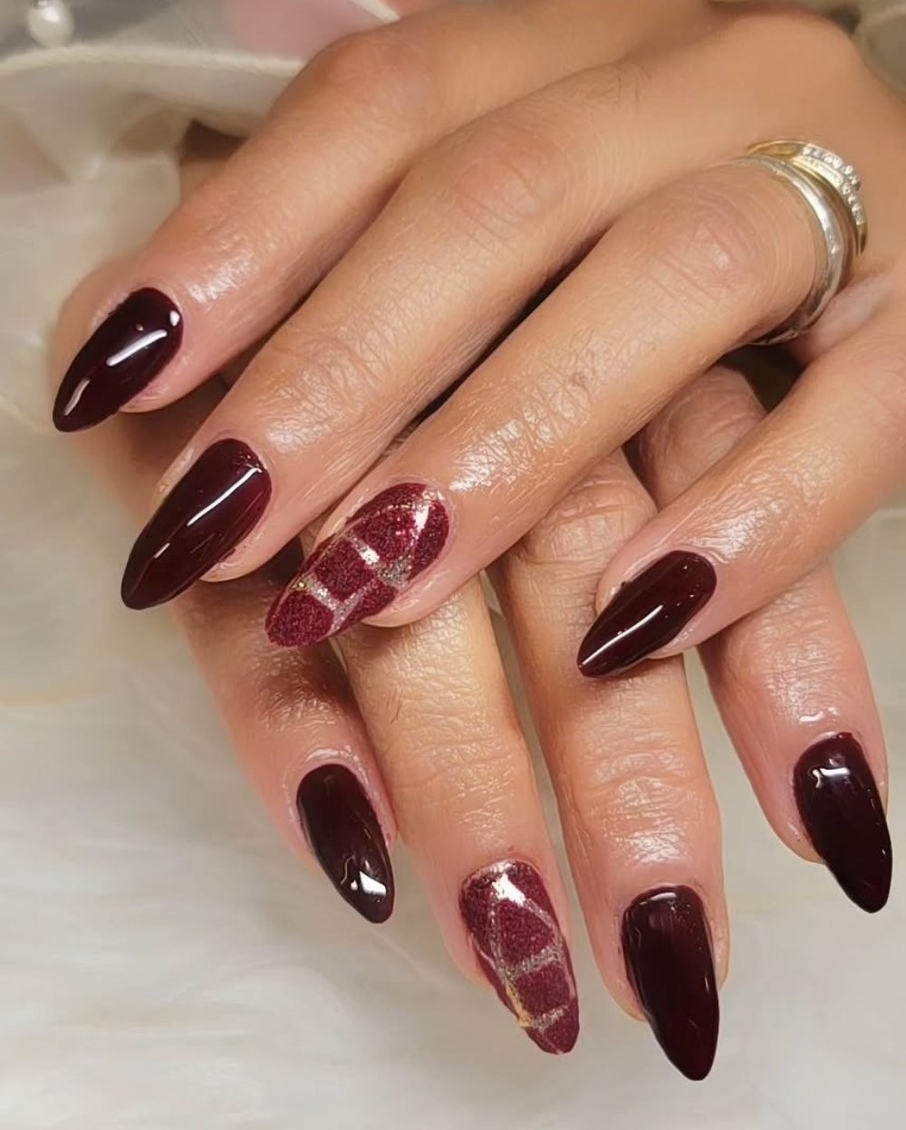 Burgundy Glitter Extravaganza