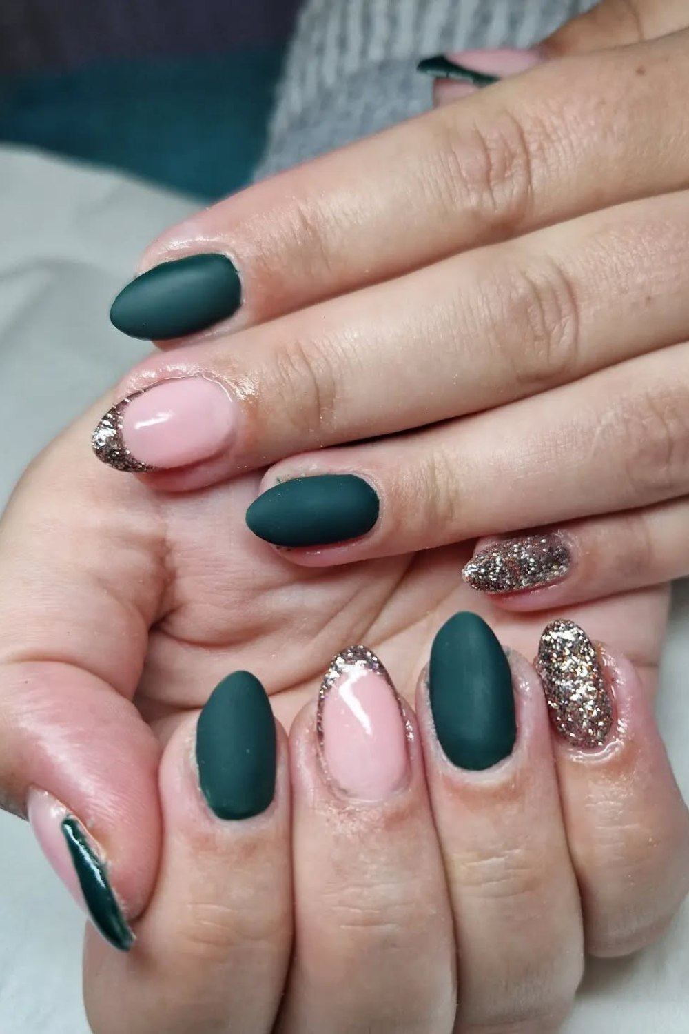 Matte Meets Glitter
