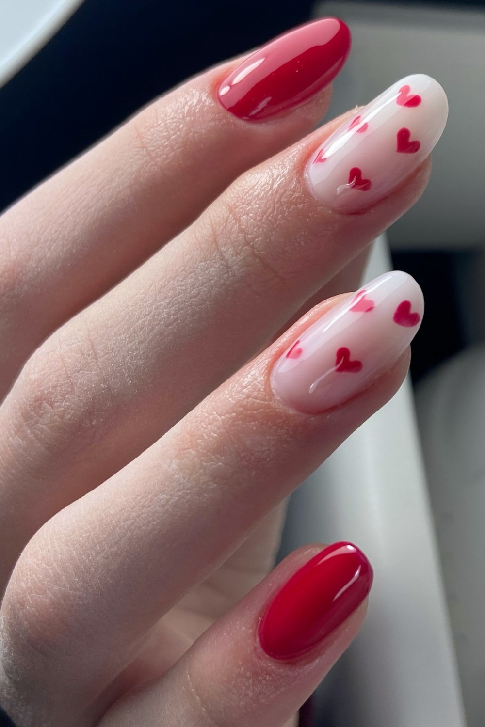 Red and Nude Contrast