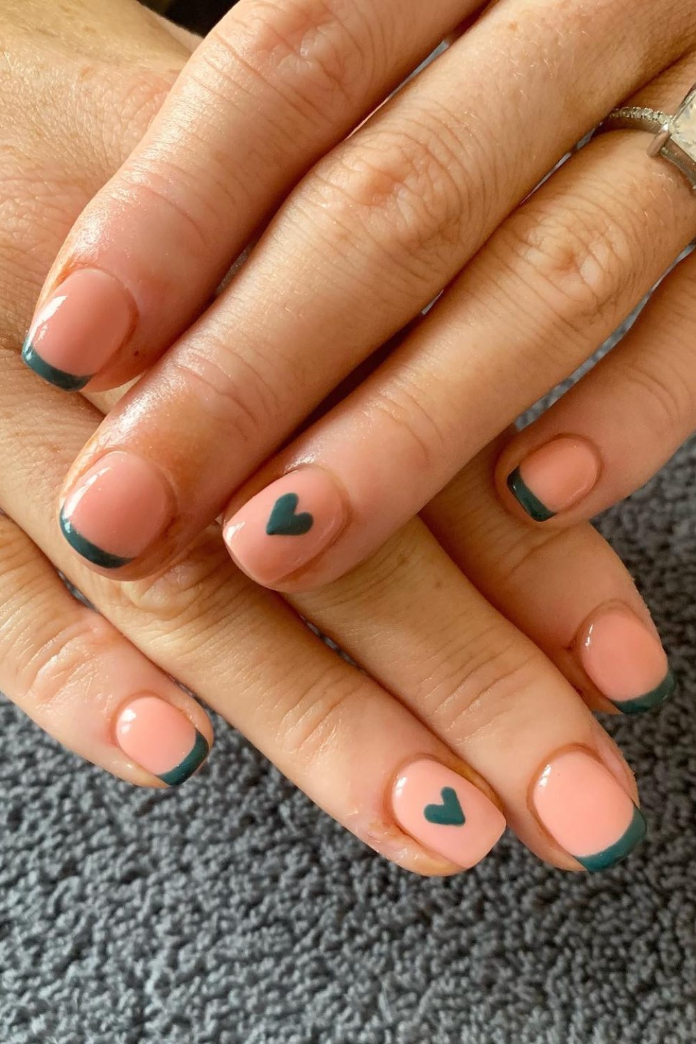 Peach and Green Surprise