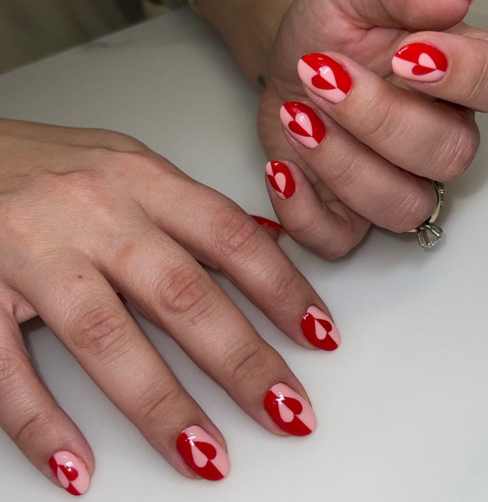 Negative Space Hearts