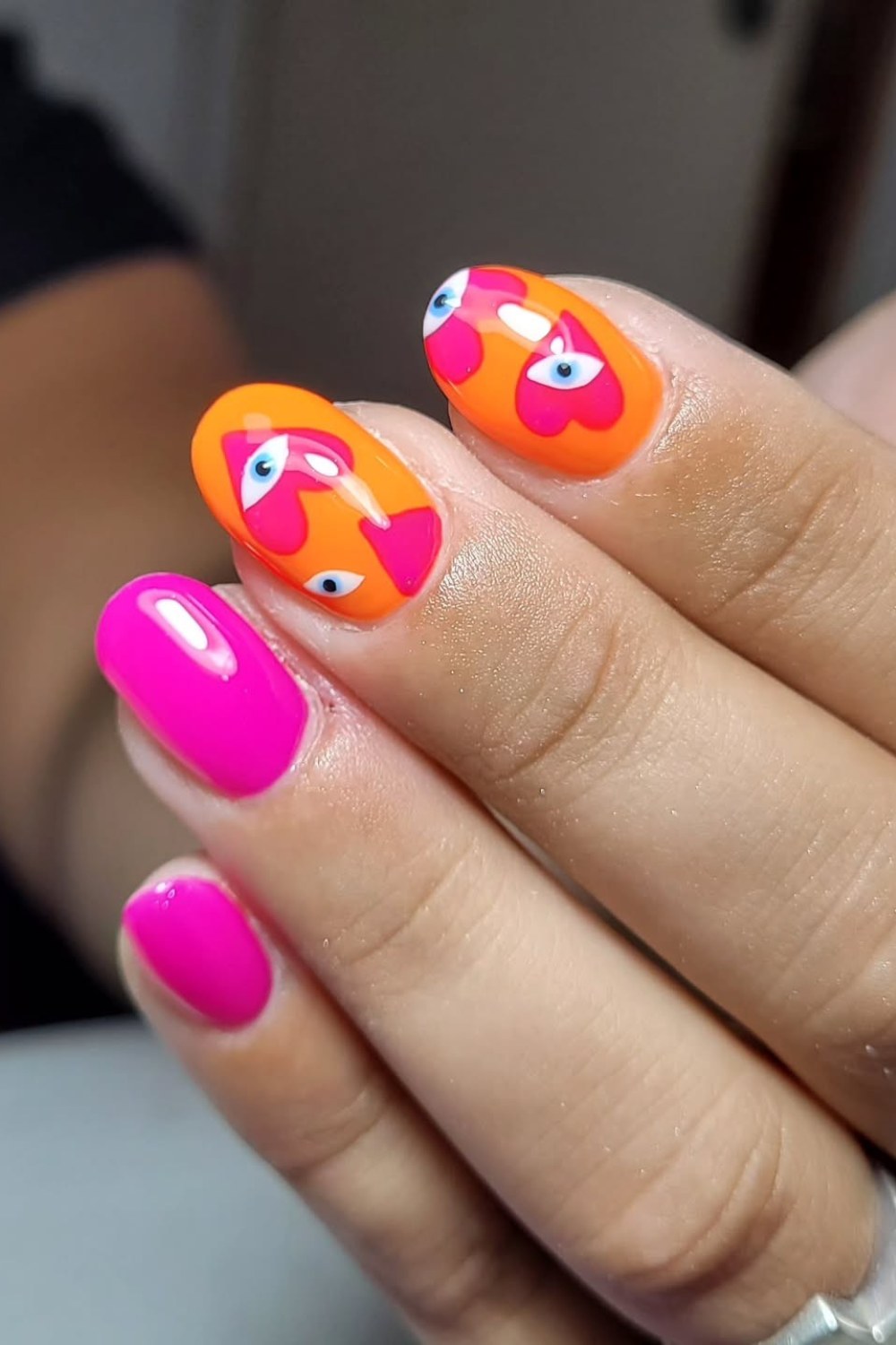 Orange and Pink Eye-Catching Design