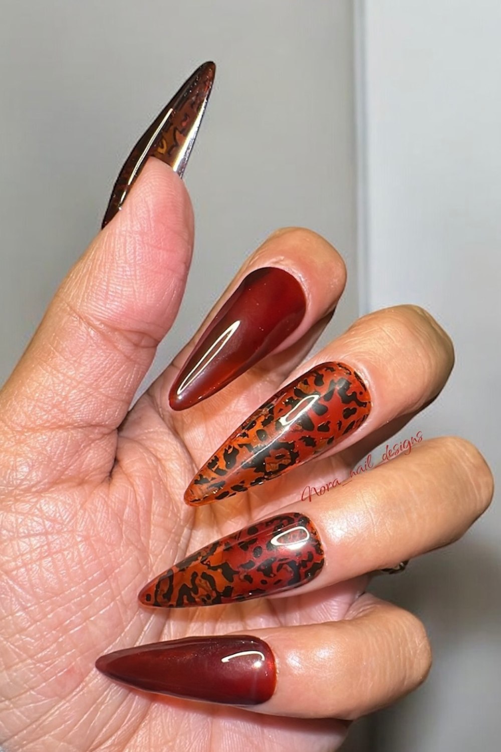Red-Brown Leopard for Autumn