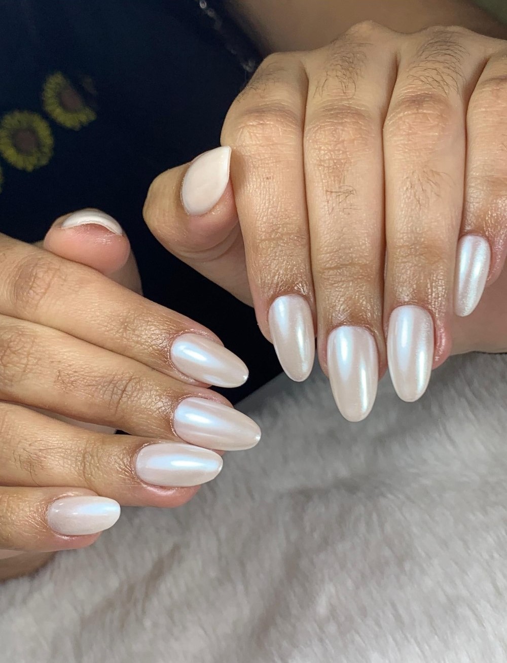 Pearl White Almond Sophistication