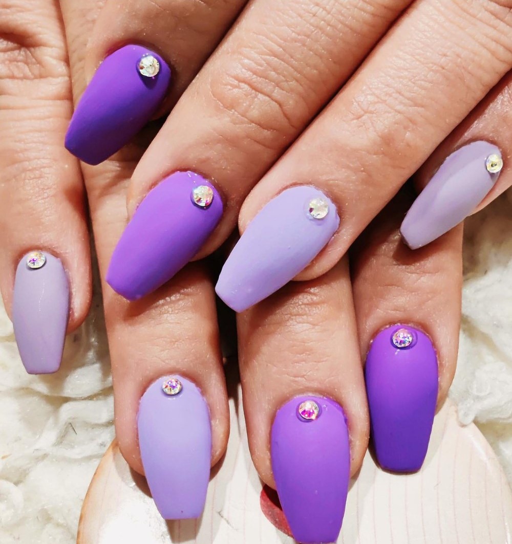 Purple Paradise with Rhinestones
