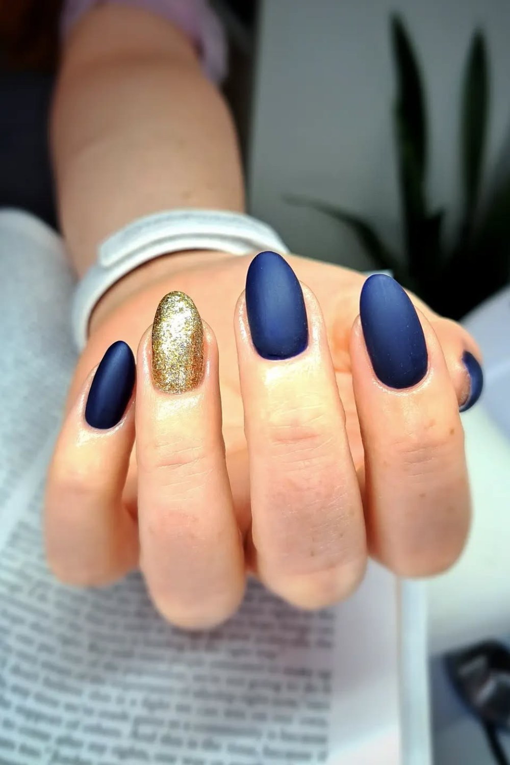 Navy Nights with Gold Sparkle