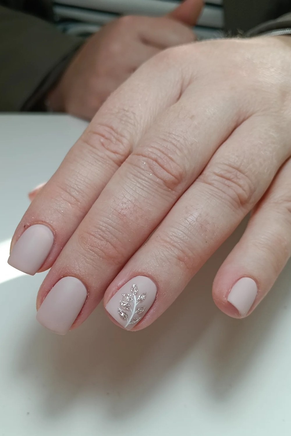 Delicate Silver Leaves