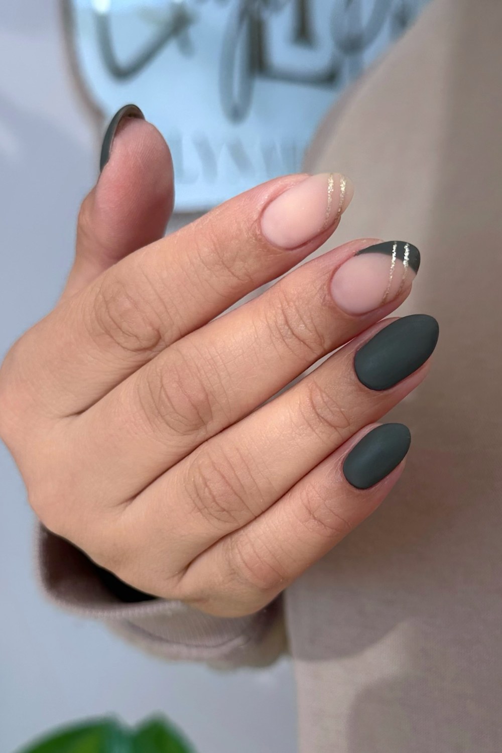 Forest Green with Gold Stripes