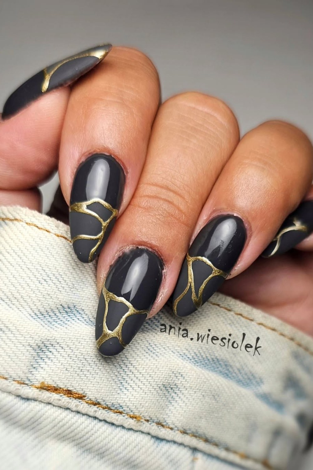 Black Magic with Geometric Gold