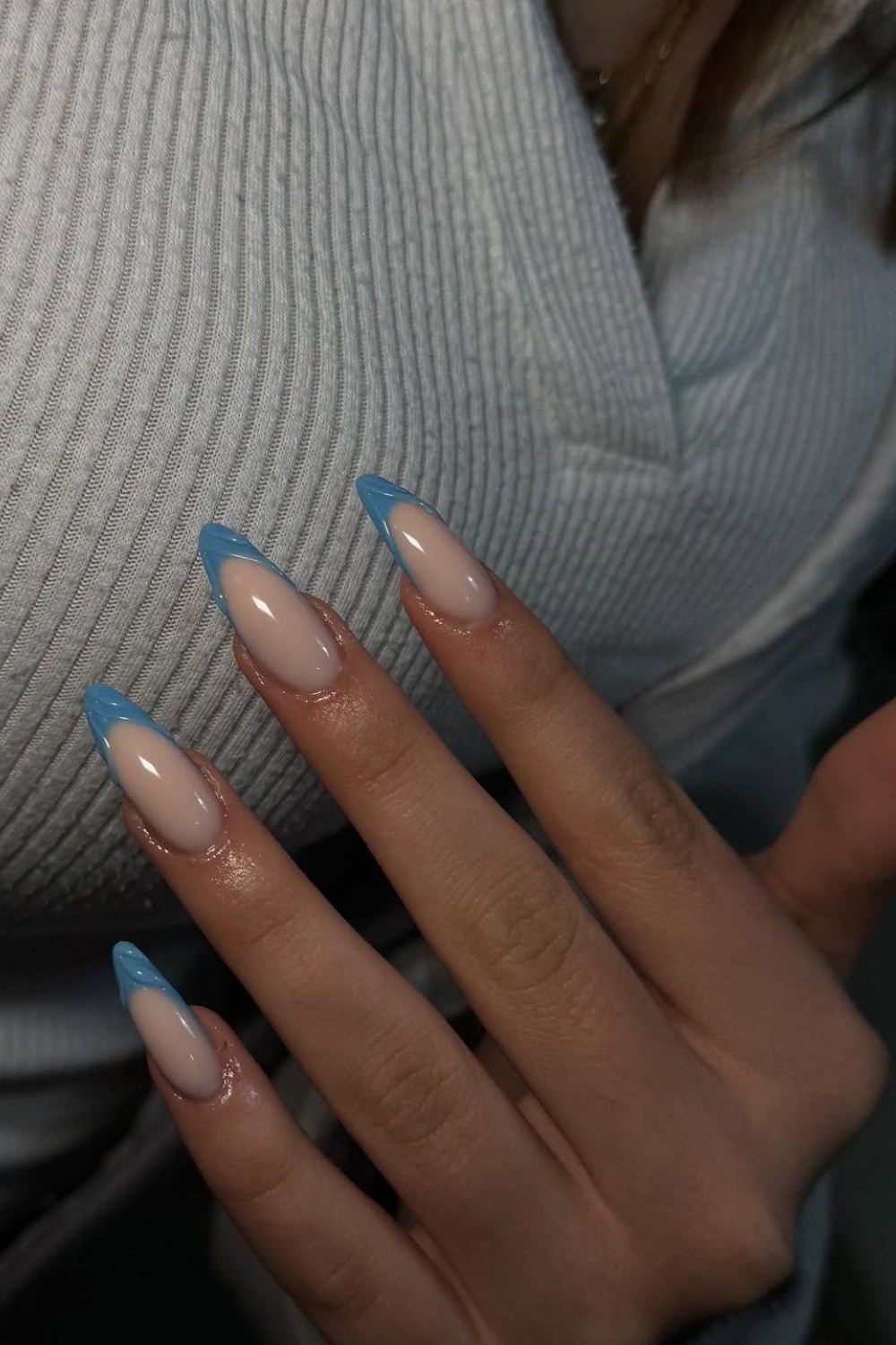 Blue Almond Elegance