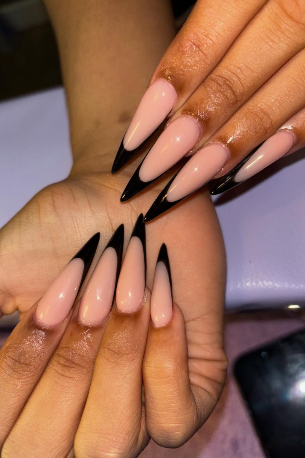 Dramatic Black Tips