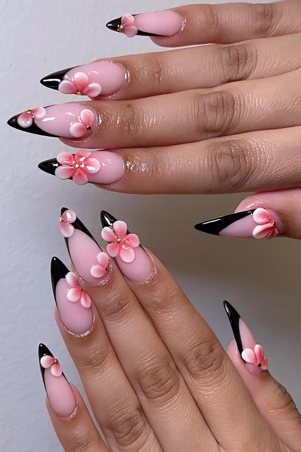 Edgy Floral Stilettos