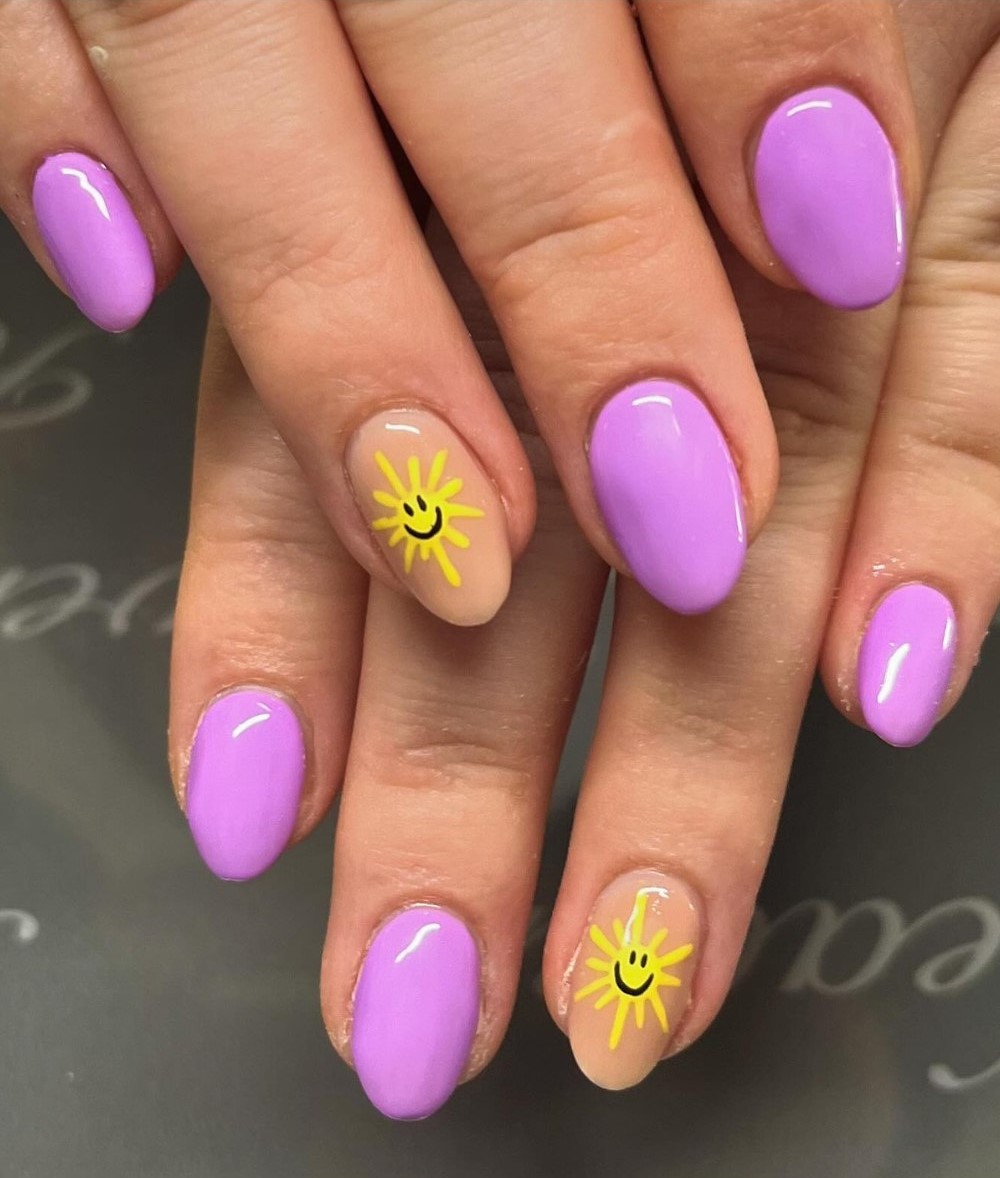 Purple Sun Smiles