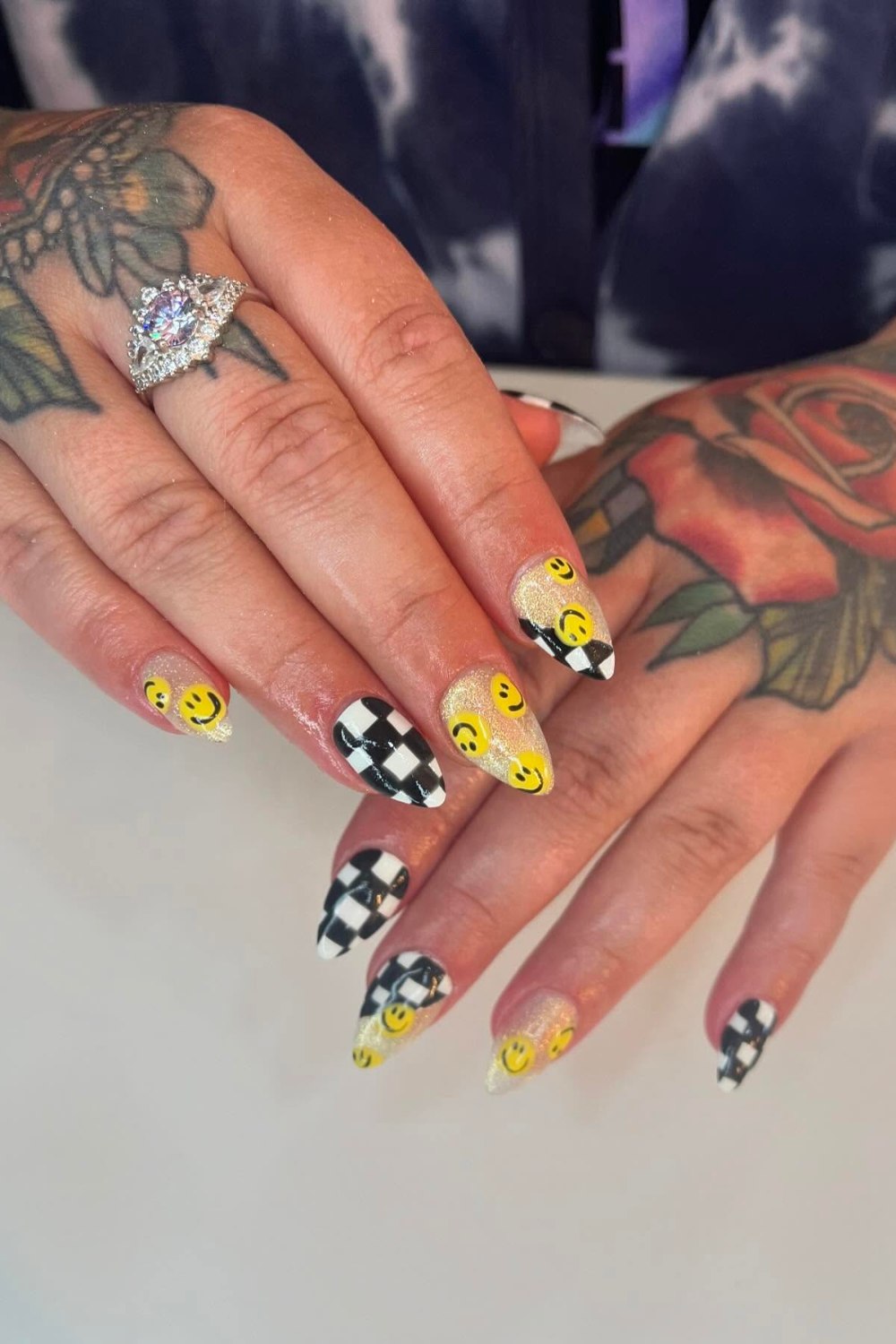 Gold Glitter Happy