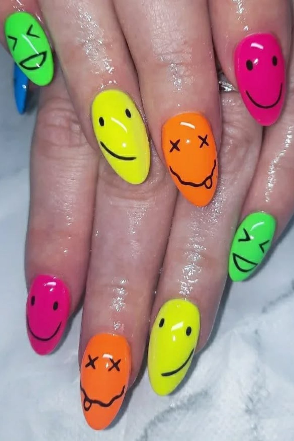 Rainbow Bright Smiley Faces